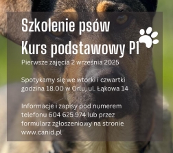 2 września rusza kolejny kurs szkolenia postawowego P1  ZAPRASZAMY